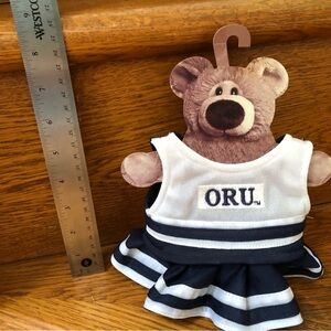 ORU Cheerleader Teddy Bear Outfit